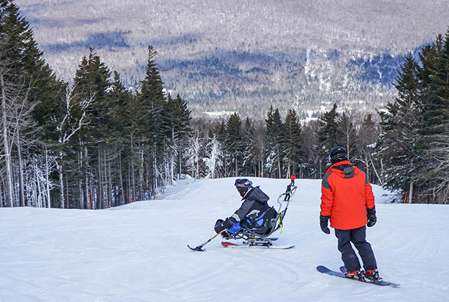 Bretton Woods, NH, adaptive skiing.