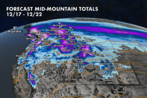 OnTheSnow West Forecast for Third Week of December