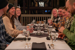 Stratton snowcat dinner