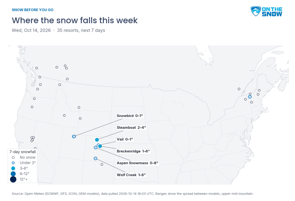 Snow Before You Go: Where to Find the Best Snow This Week