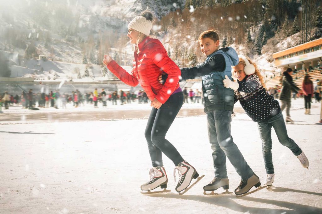 Six of the best ski resorts with ice skating rinks