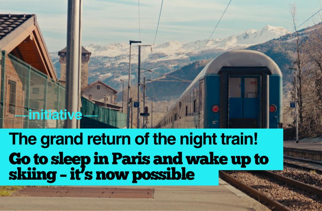 The Alps by night train