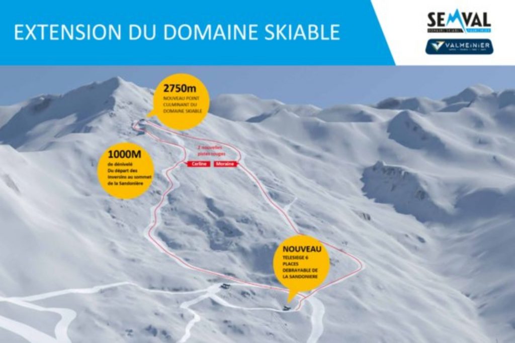 Le domaine skiable de Valmeinier s&rsquo;agrandit et gagne en altitude