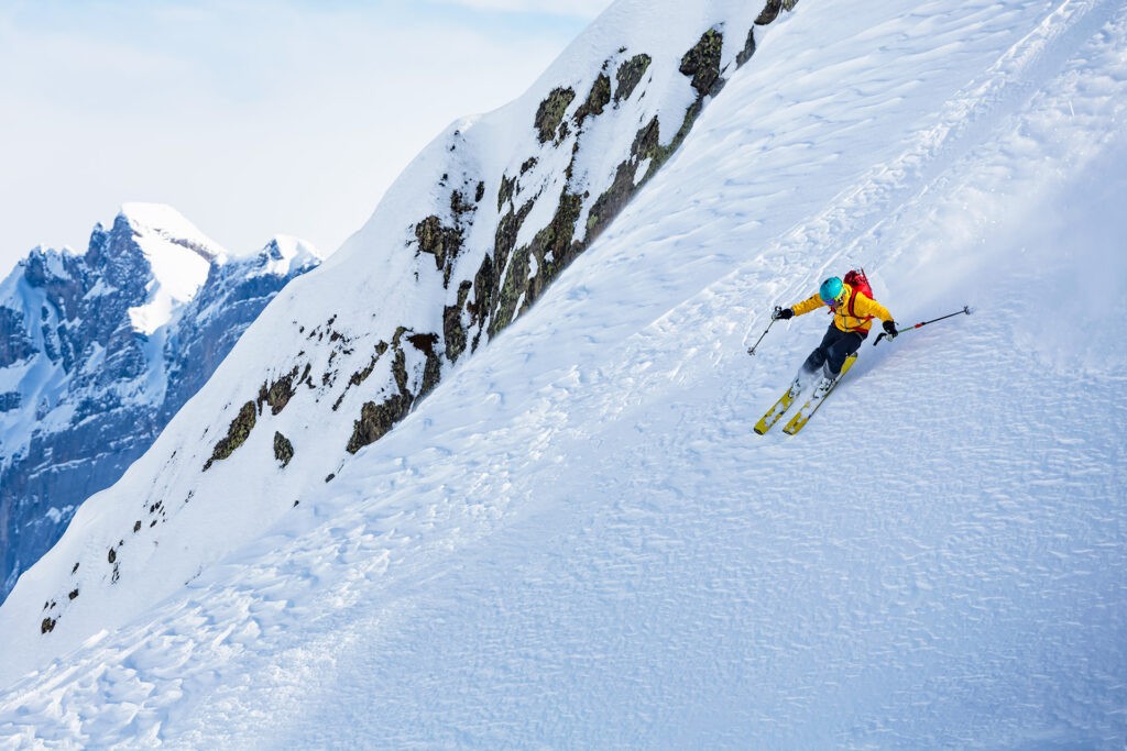 Débuter le ski de pente raide